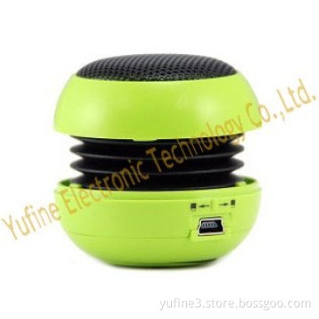 Hot selling mini hamburger speaker,  metal net hamburger speaker factory, wholesales gift mini speaker, can make logo on it